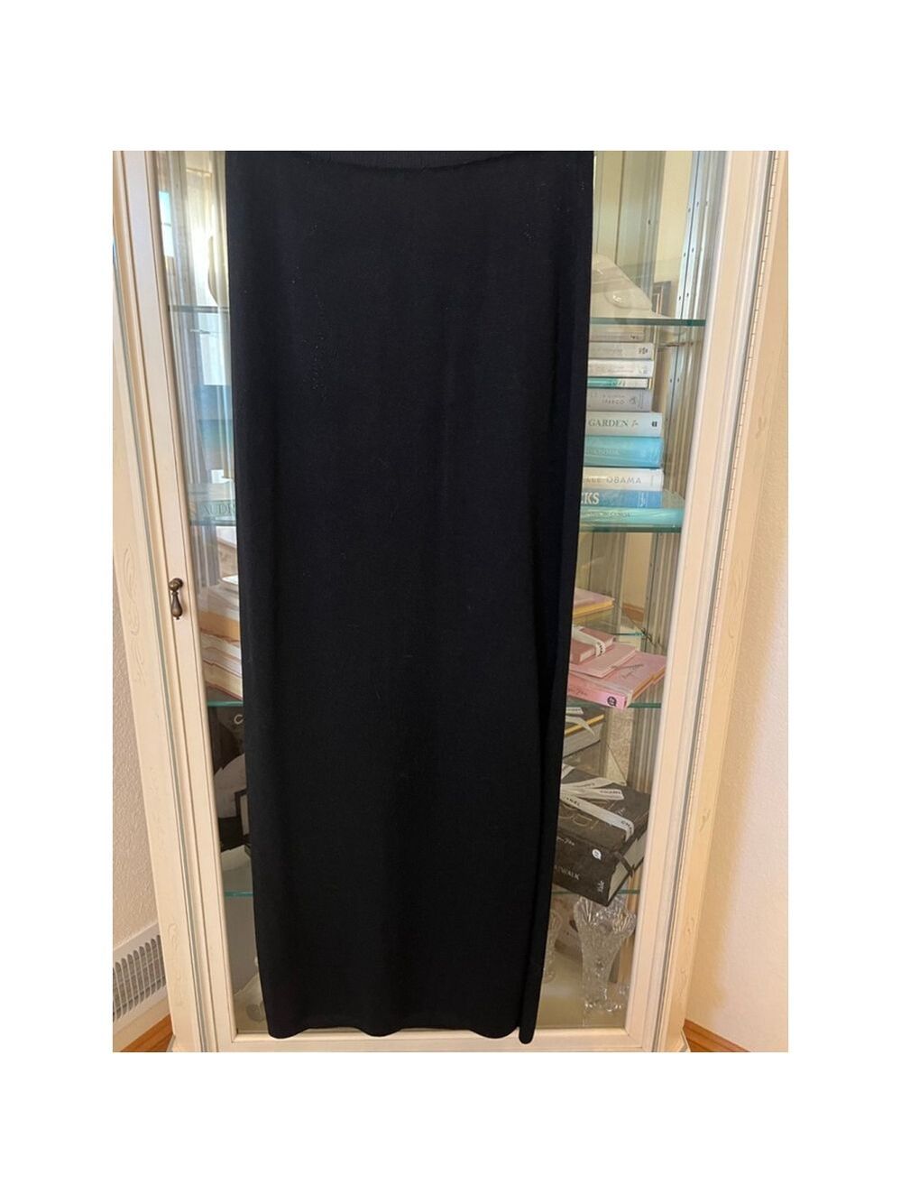 Women's St. John Evening Black Maxi Skirt Size 8